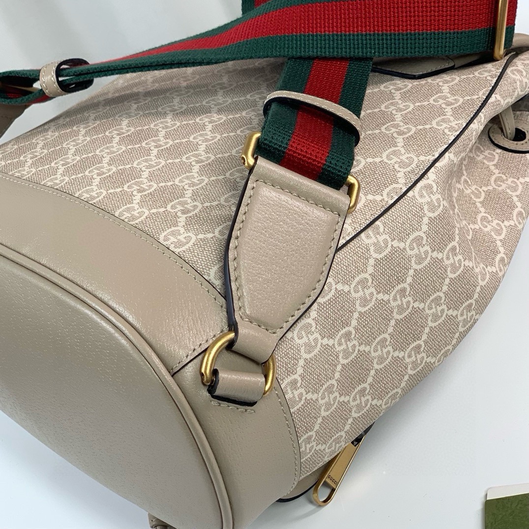 Gucci Retro Series and Supreme Series Backpack Light Apricot